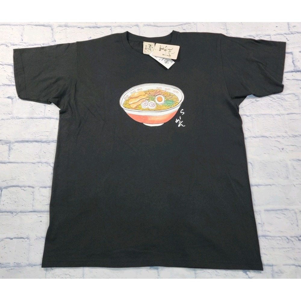 Mitsukoshi Ramen T-Shirt Mens XXL Black Japanese Food Graphic Tee